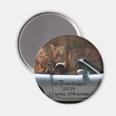 ドラゴンの尾US12911マイル318... マグネット (正面/裏面)