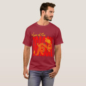 ドラゴンの年 赤金 Tシャツ (正面フル)