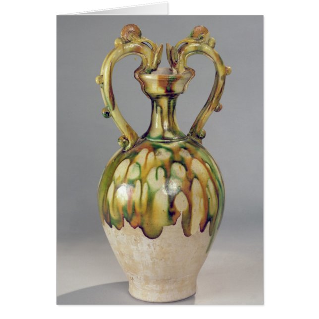 ドラゴンの形のハンドルが付いているアンフォラ (正面)