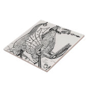 ドラゴンの形の包囲エンジン タイル (側面)