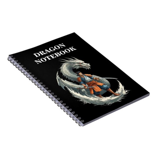 ドラゴンの怒り：サムライが目覚める/ヴィンテージアート ノートブック (右側)