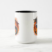 ドラゴンの怒り：サムライが目覚める/ヴィンテージアート マグカップ (中央)