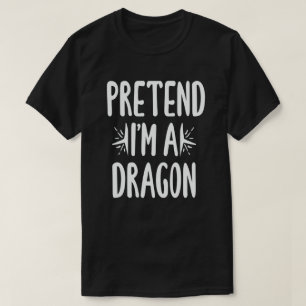 ドラゴンの怠け者のハロウィンおもしろいの衣装を装う Tシャツ