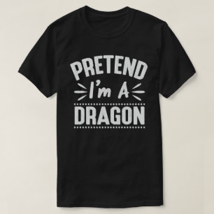 ドラゴンの怠け者のハロウィンおもしろいの衣装を装う Tシャツ