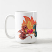ドラゴンの愛マグ コーヒーマグカップ (左)