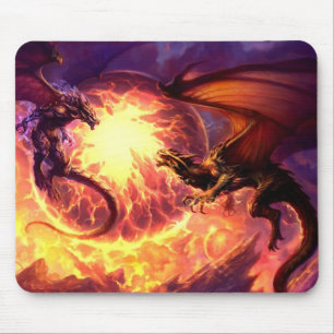 ドラゴンの戦いのマウスパッド マウスパッド
