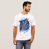 ドラゴンの手作りアート作品 Tシャツ (正面フル)