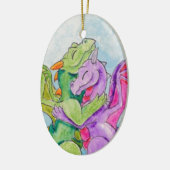 ドラゴンの抱擁 セラミックオーナメント (左)