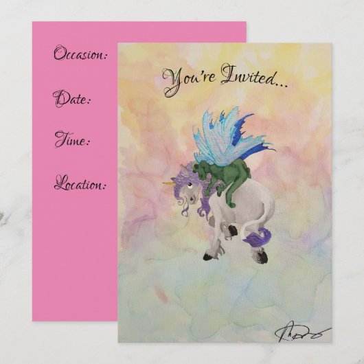 ドラゴンの抱擁 招待状 (正面/裏面)