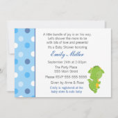 ドラゴンの招待状の男の赤ちゃんのシャワー 招待状 (正面)