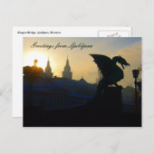 ドラゴンの挨拶 ポストカード (正面/裏面)