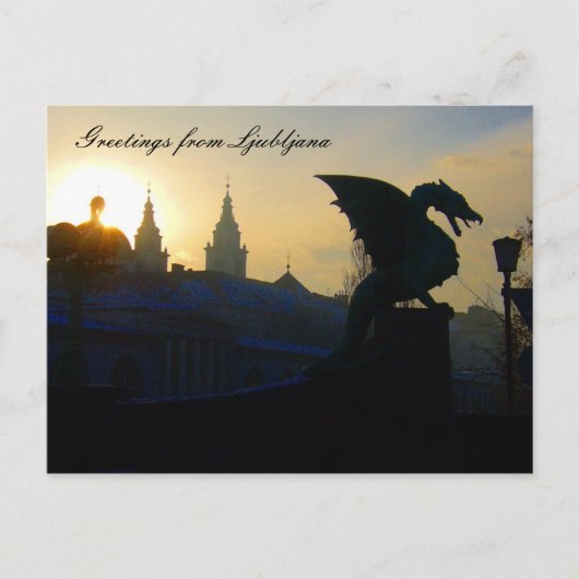 ドラゴンの挨拶 ポストカード (正面)