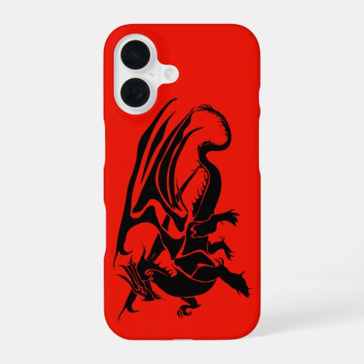ドラゴンの携帯ケース iPhone 16ケース (裏面)