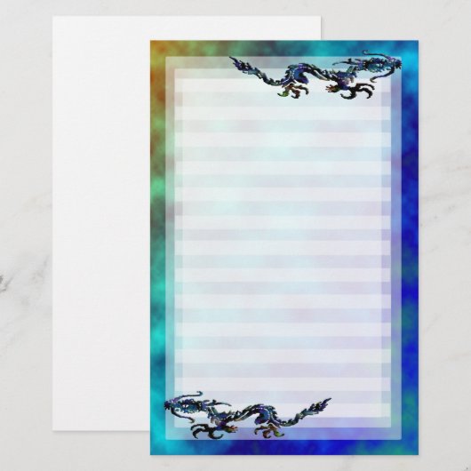 ドラゴンの操業 便箋 (正面/裏面)