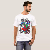 ドラゴンの散らかり Tシャツ (正面フル)