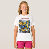 ドラゴンの新年 Tシャツ (正面フル)