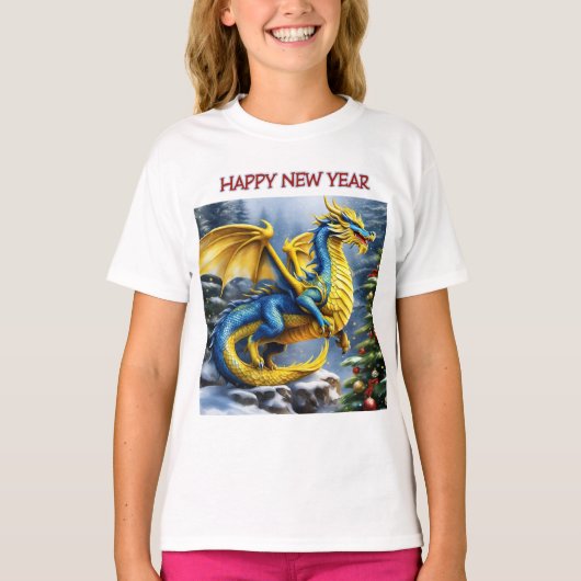 ドラゴンの新年 Tシャツ (正面)