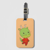 ドラゴンの旧正月〔占星術の〕十二宮図動物 ラゲッジタグ (正面縦)