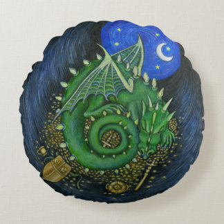ドラゴンの枕 ラウンドクッション