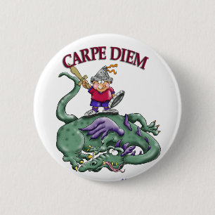 ドラゴンの殺害者- CARPE DIEM 缶バッジ