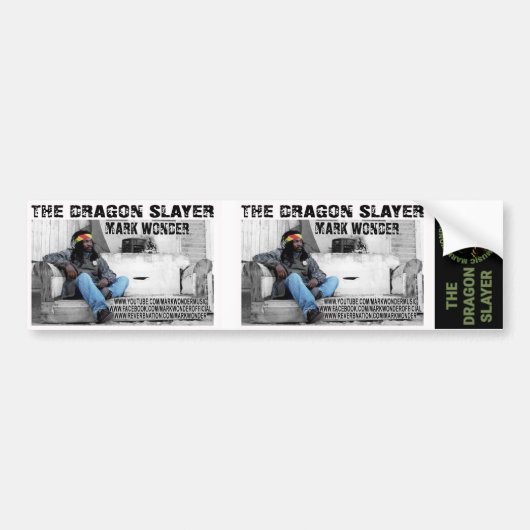 ドラゴンの殺害者MWMのバンパーステッカー バンパーステッカー (正面)