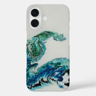 ドラゴンの波 – 抽象芸術海エネルギー iPhone 16ケース