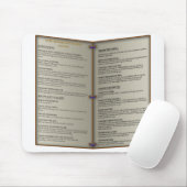 ドラゴンの洞穴の居酒屋メニュー マウスパッド (マウス)