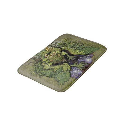 ドラゴンの深いフォレスト魔法 バスマット (アングル)