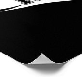 ドラゴンの火の白いロゴの怠惰な雨翼を私は ポスター (角)