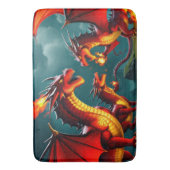 ドラゴンの火 バスマット (正面縦)