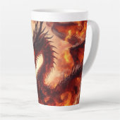 ドラゴンの炎 カフェラテマグ (右アングル)