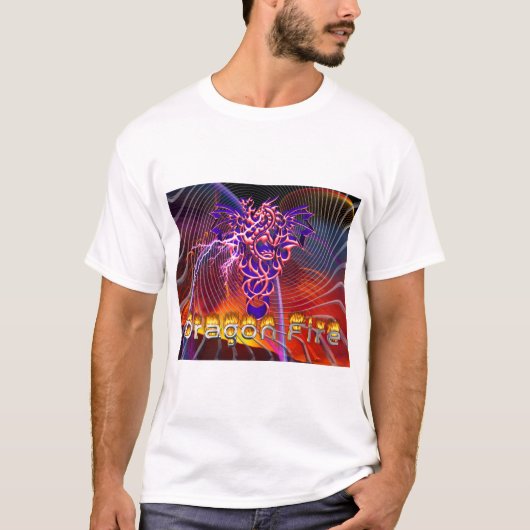 ドラゴンの炎 Tシャツ (正面)