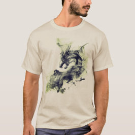 ドラゴンの煙グリーンファイア Tシャツ