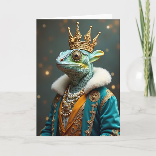 ドラゴンの王様 誕生日カード カード (正面)
