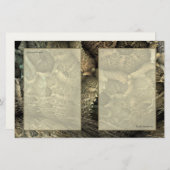 ドラゴンの皮のフラクタルの芸術のNotepaper 便箋 (正面/裏面)