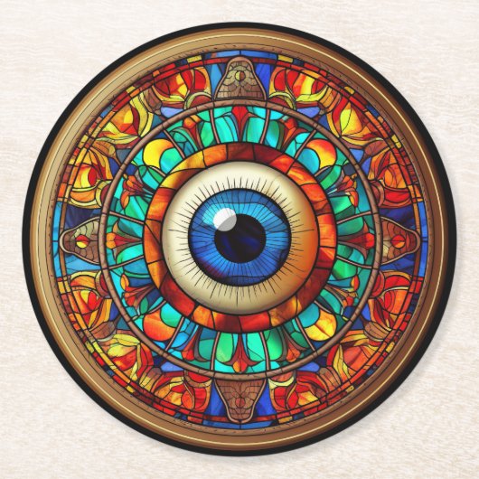 ドラゴンの目 ラウンドペーパーコースター (正面)