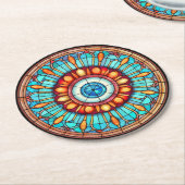 ドラゴンの目 ラウンドペーパーコースター (アングル)