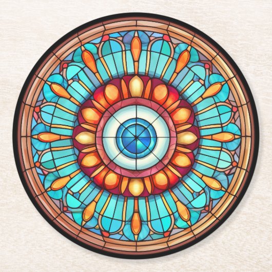 ドラゴンの目 ラウンドペーパーコースター (正面)