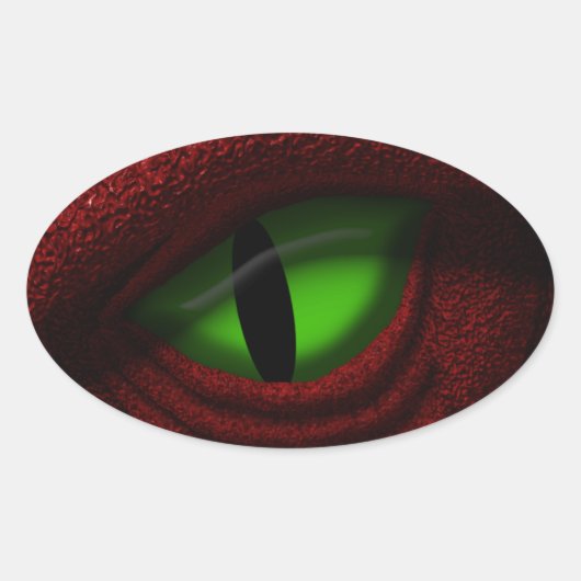 ドラゴンの目 楕円形シール (正面)