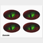 ドラゴンの目 楕円形シール (シート)