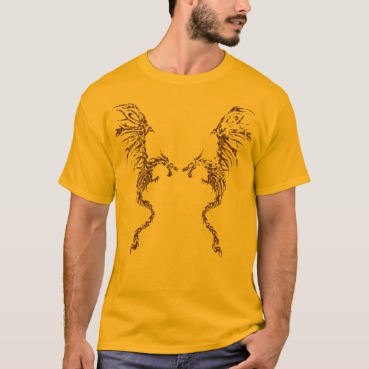 ドラゴンの直面 Tシャツ (正面)