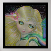 ドラゴンの私の肩ファンタジードラゴン妖精のポスター ポスター (正面)