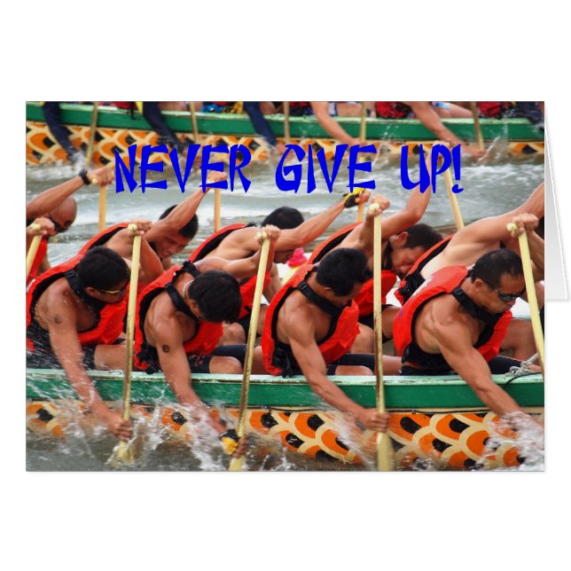 ドラゴンの競艇の漕ぎ手ショーの忍耐 (正面横)