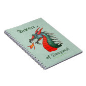 ドラゴンの絵を描くことの用心して下さい ノートブック (右側)