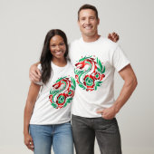 ドラゴンの花々 Tシャツ (ユニセックス)