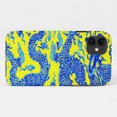 ドラゴンの芸術のIphoneの青く黄色い東洋の箱 Case-Mate iPhoneケース (裏面(横))