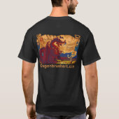 ドラゴンの芸術のTシャツ Tシャツ (裏面)