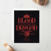 ドラゴンの血は走濃い ノートカード (正面/裏面インサイチュ)