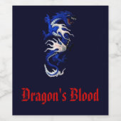 ドラゴンの血ボトルラベル ワインラベル (シングルラベル)