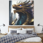 ドラゴンの視線 キャンバスプリント (インサイチュ (寝室))